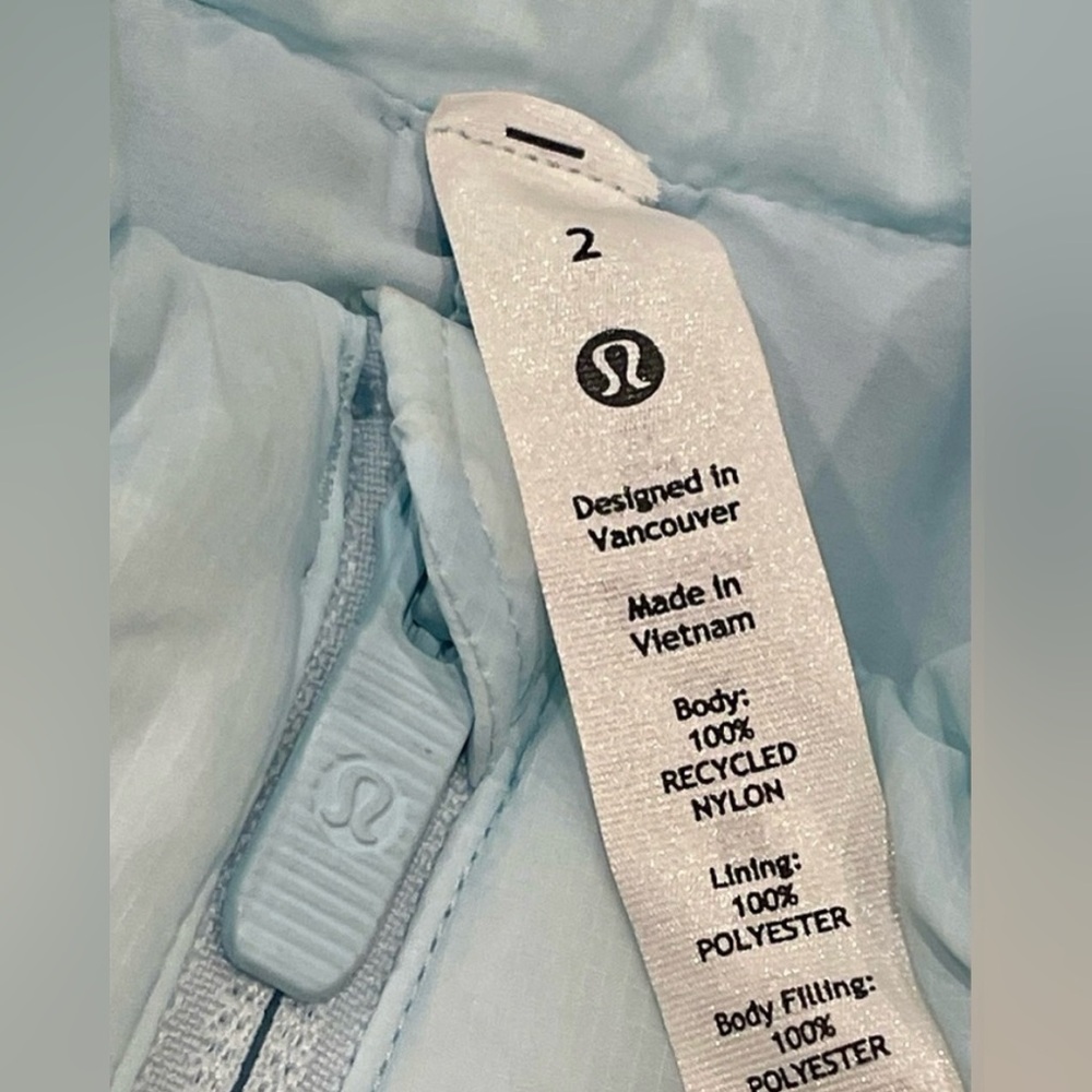 Lululemon Athletica Blue Puffer Jacket - Picture 8 of 10